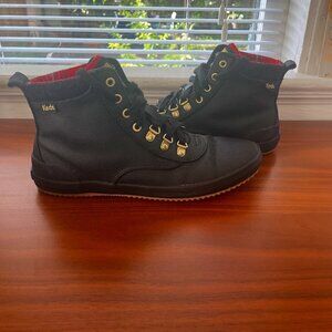 Keds Scout Boot II Women's Black Water Resistant Canvas Wool Booties | Size 8